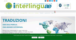 Desktop Screenshot of interlinguae.it